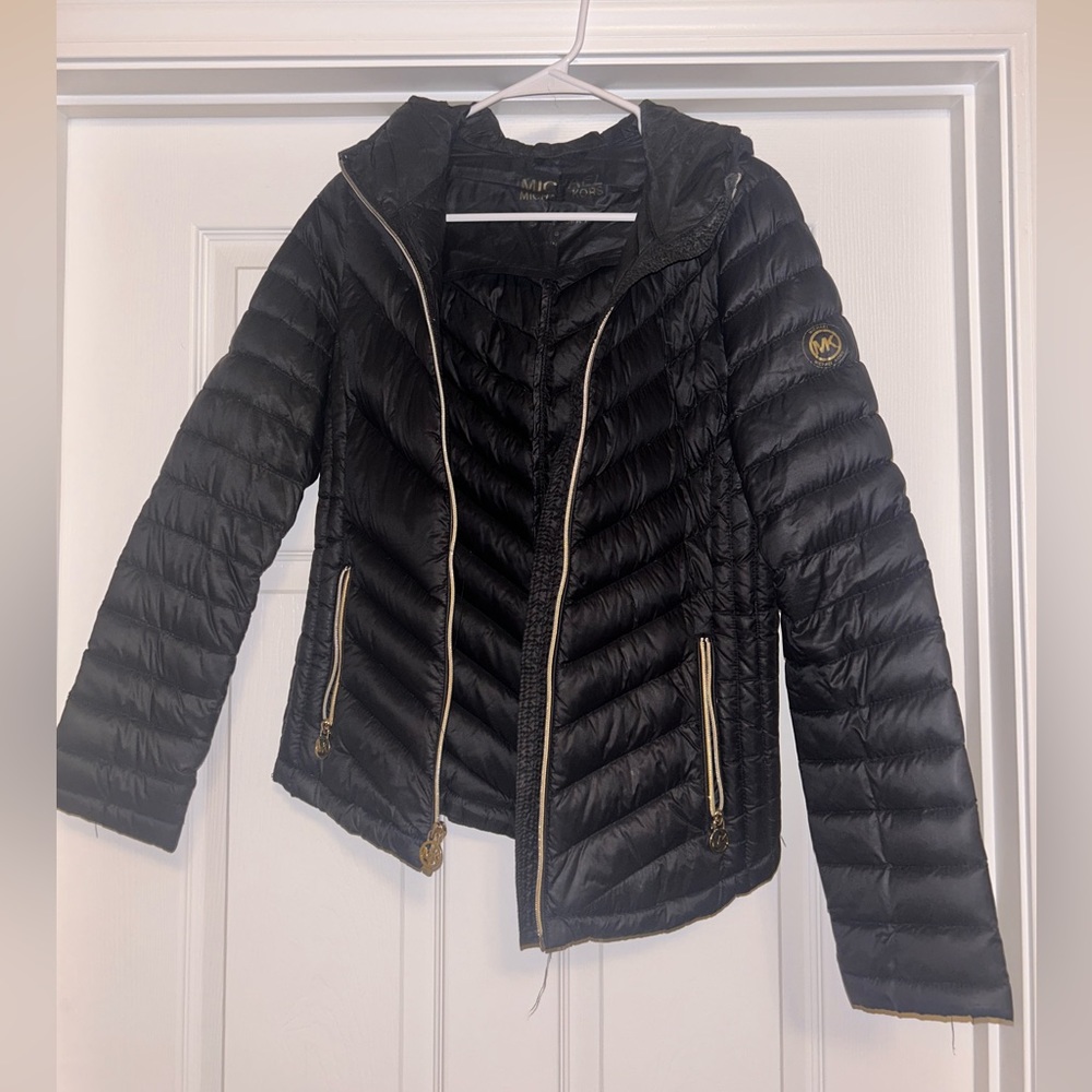 Michael Kors black puffer jacket